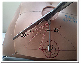 Straight EPISCISSORS-60 for epissiotomy